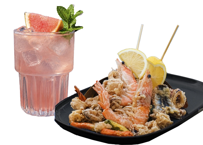 Fritto misto e drink alla Goletta Seaside